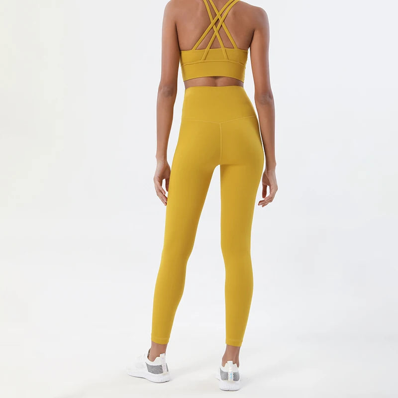 Cross Back Leggings Set