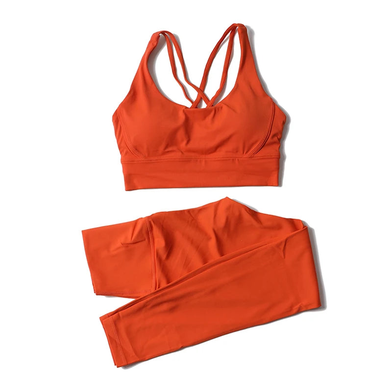 Cross Back Leggings Set
