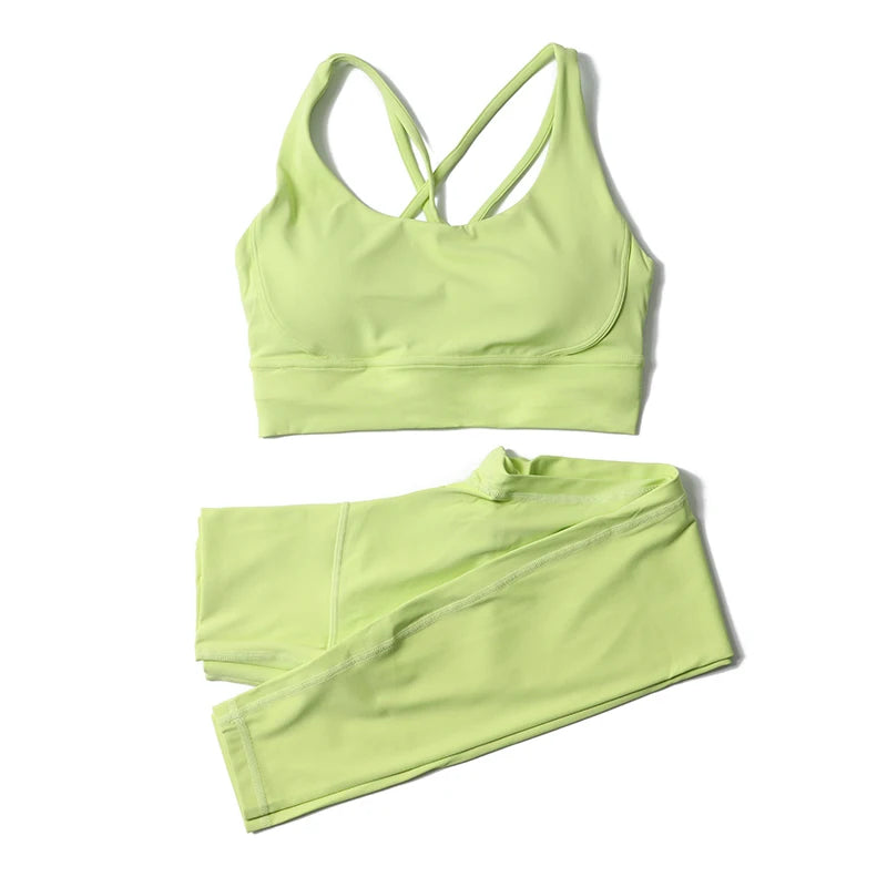 Cross Back Leggings Set