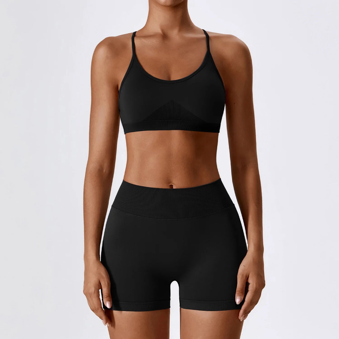 Multi-Strap Sports Bra Set
