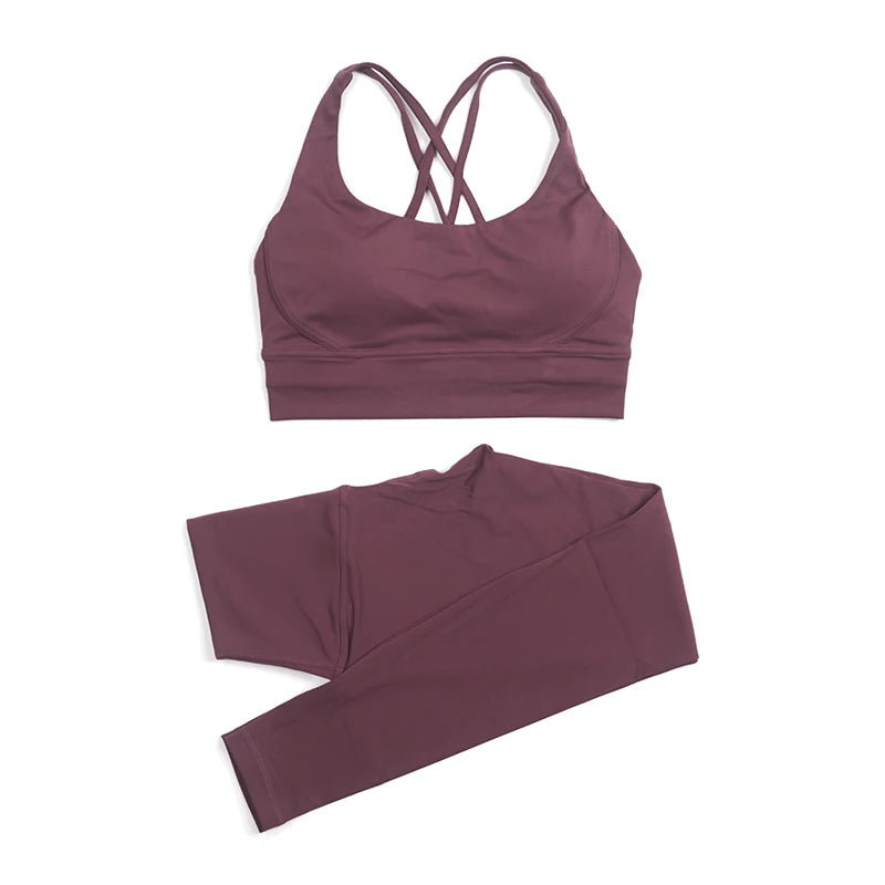 Cross Back Leggings Set