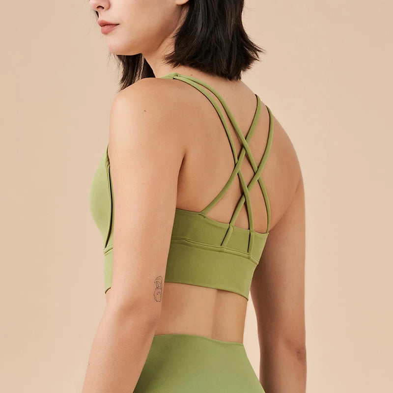 Cross Back Sports Bra