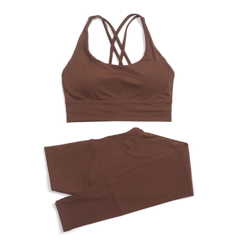 Cross Back Leggings Set