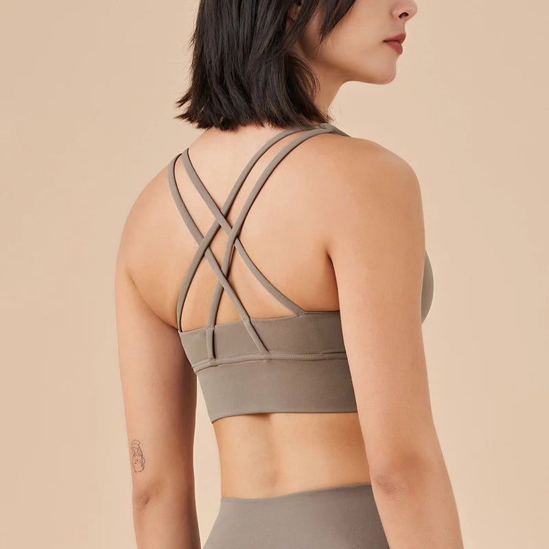 Cross Back Sports Bra
