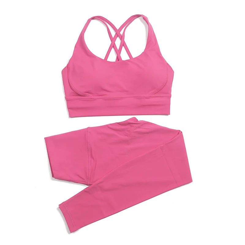 Cross Back Leggings Set