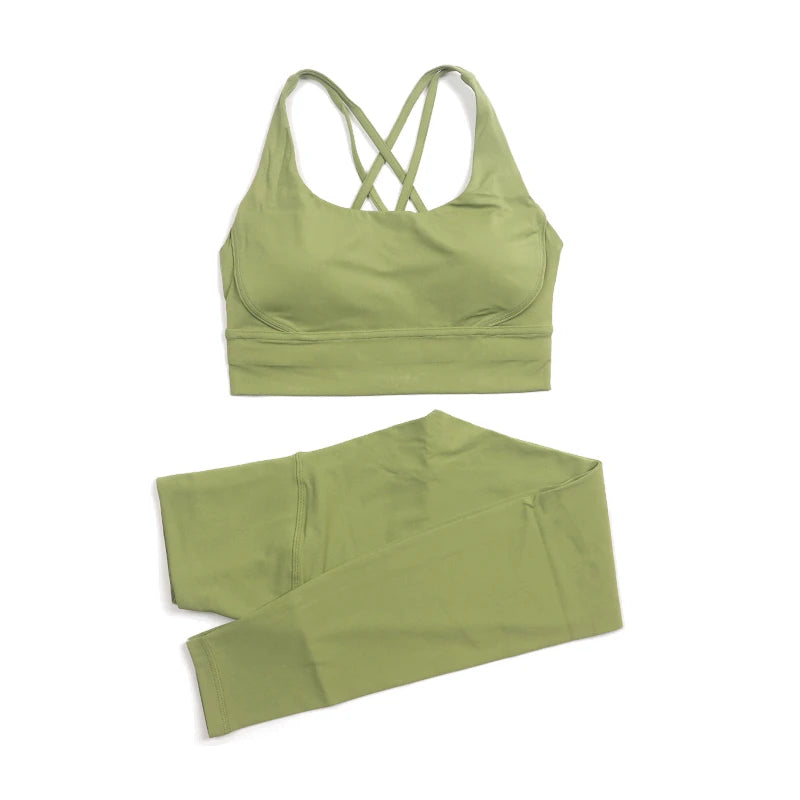 Cross Back Leggings Set