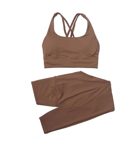 Cross Back Leggings Set