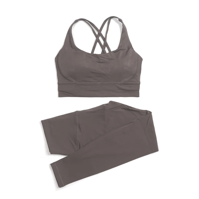 Cross Back Leggings Set