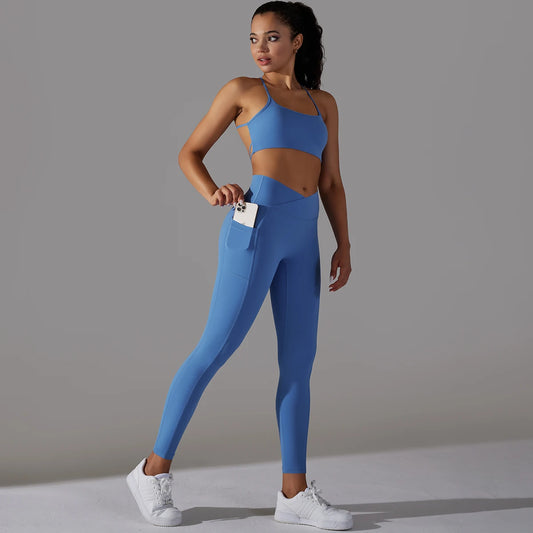 Open Back Leggings Set