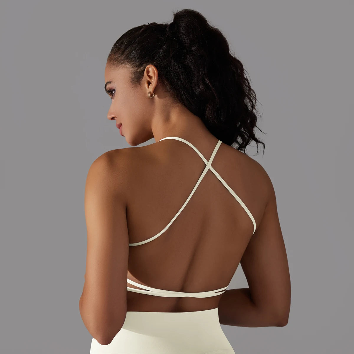 Open Back Sports Bra